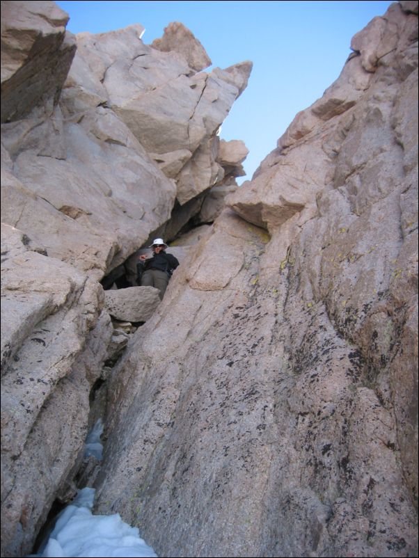 2005-07-03 Williamson (56) Rich coming down rockclimbing chute